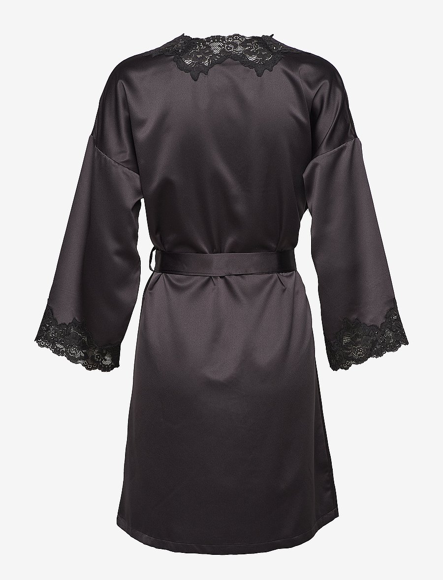 Lauren Ralph Lauren Homewear - LRL SIGNATURE LACE KIMONO ROBE 97 CM - kimonos - black - 2