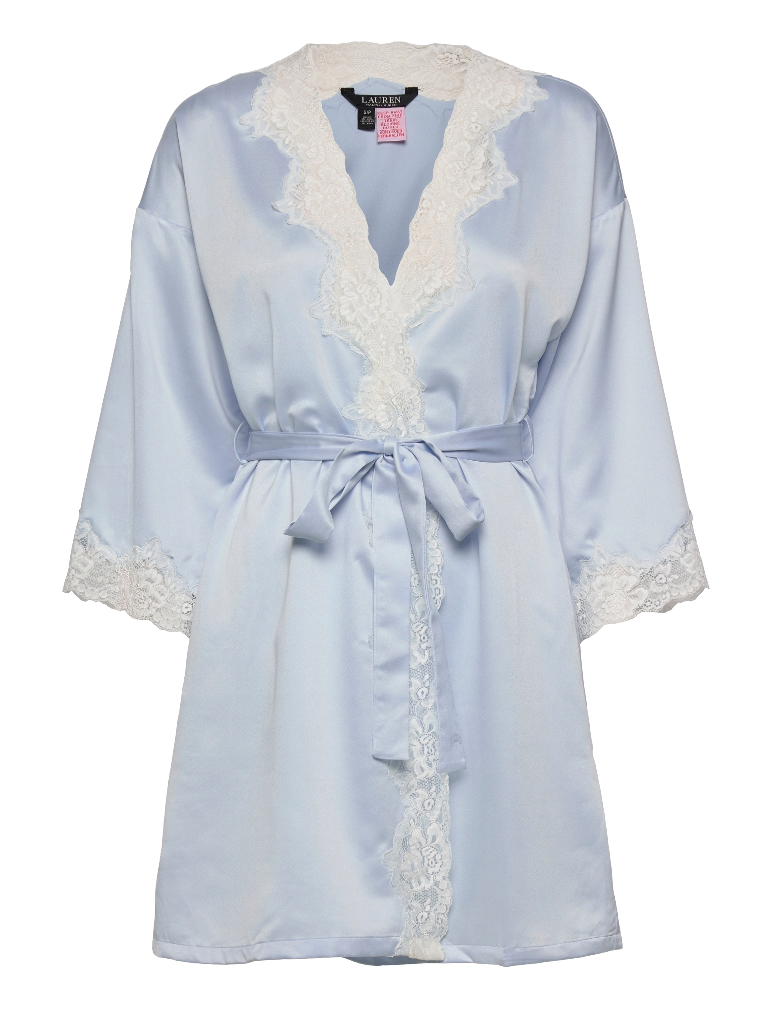 Lauren Ralph Lauren Homewear LRL SIGNATURE LACE KIMONO ROBE 97 CM - Kimonos - BLUE / blue
