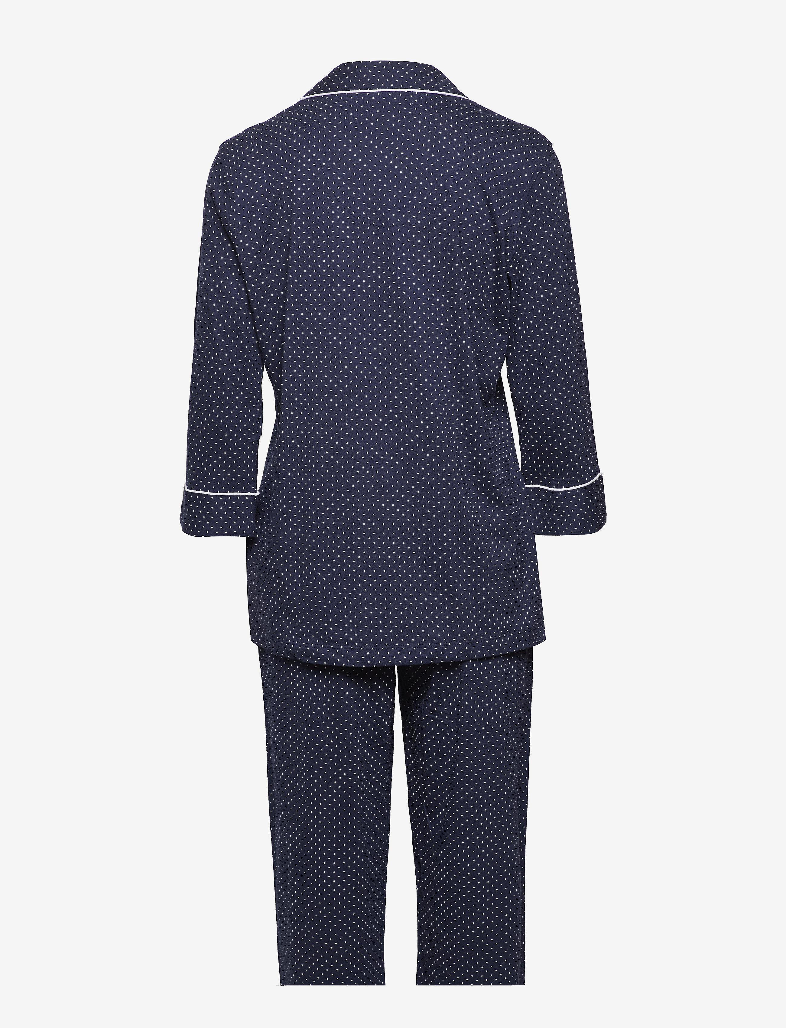 Lauren Ralph Lauren Homewear - LRL HERITAGE 3/4 SL CLASSIC NOTCH PJ SET - pyjamas - windsor navy/white dot - 2