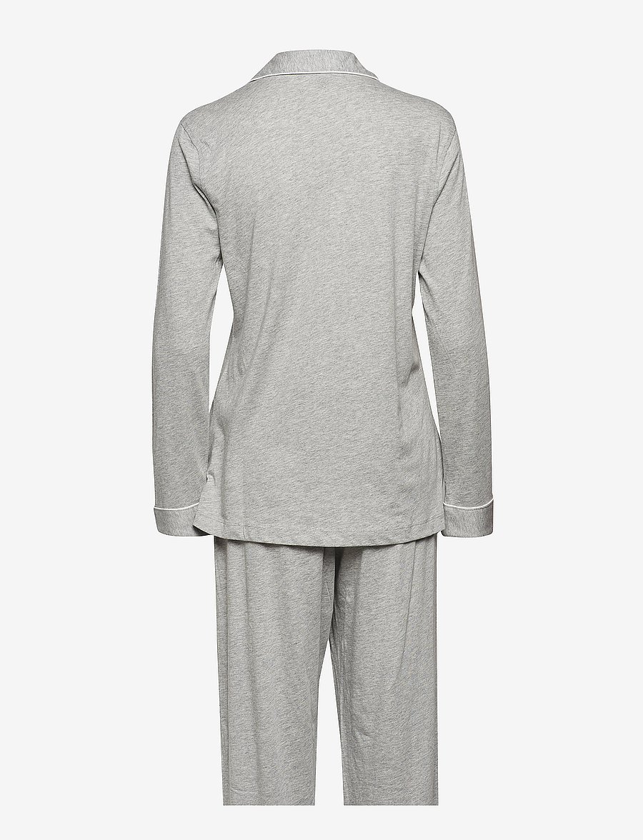 Lauren Ralph Lauren Homewear - LRL HAMMOND KNIT COLLAR PJ SET - pidžaamad - grey heather - 2