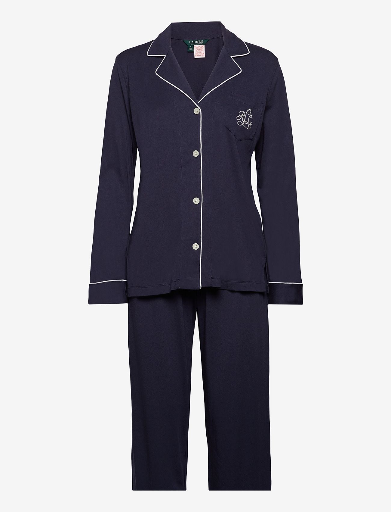 Lauren Ralph Lauren Homewear LRL HAMMOND KNIT COLLAR PJ SET - Pesu ja aluspesu - WINDSOR NAVY / navy