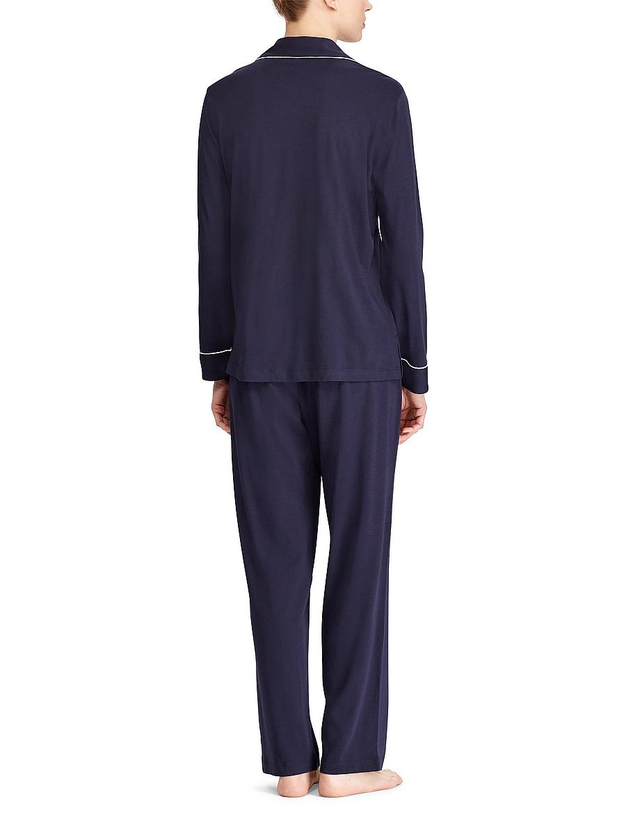 Lauren Ralph Lauren Homewear - LRL HAMMOND KNIT COLLAR PJ SET - pyjamas - windsor navy - 5