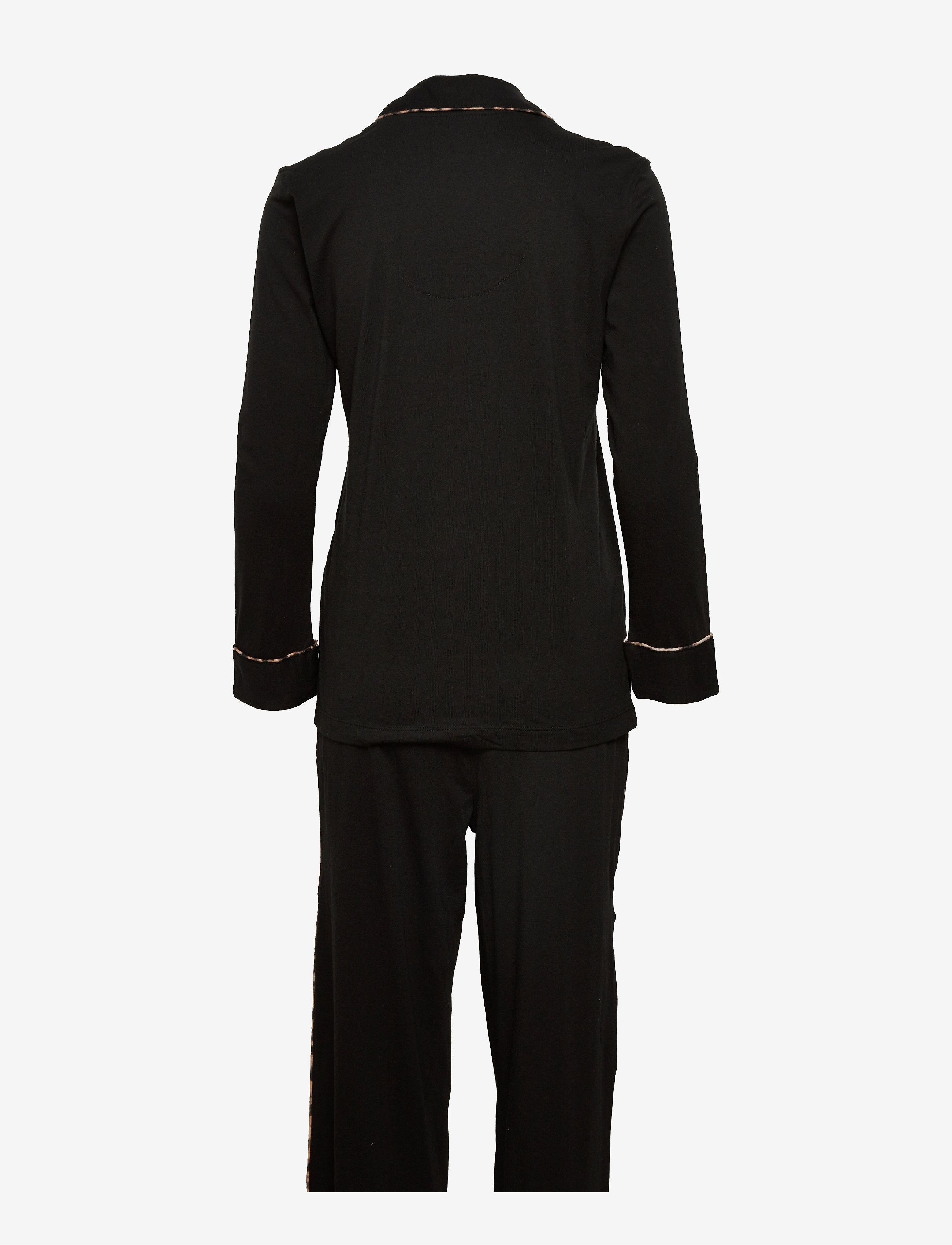 Lauren Ralph Lauren Homewear - LRL L/S NOTCH COL LONGPANT PJ SET FOLD - black - 1
