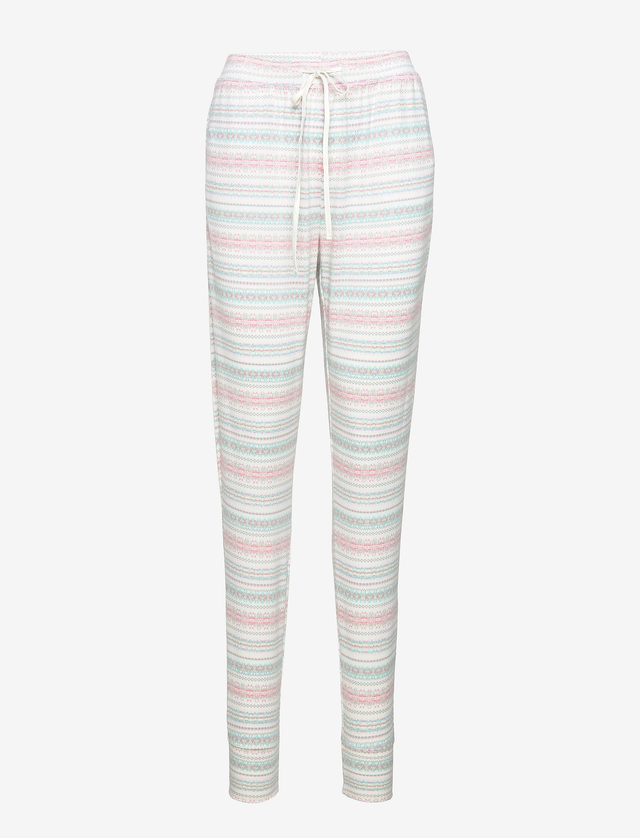 Lauren Ralph Lauren Homewear - LRL L/S HENLEY JOGGER PANT PJ SET - ivory pt - 2