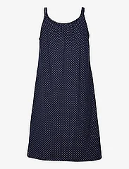 Lauren Ralph Lauren Homewear - LRL DOUBLE STRAP BUTTON GOWN - prezenty urodzinowe - navy dot - 1