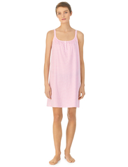 Lauren Ralph Lauren Homewear - LRL DOUBLE STRAP BUTTON GOWN - verjaardagscadeaus - pink stripe - 2