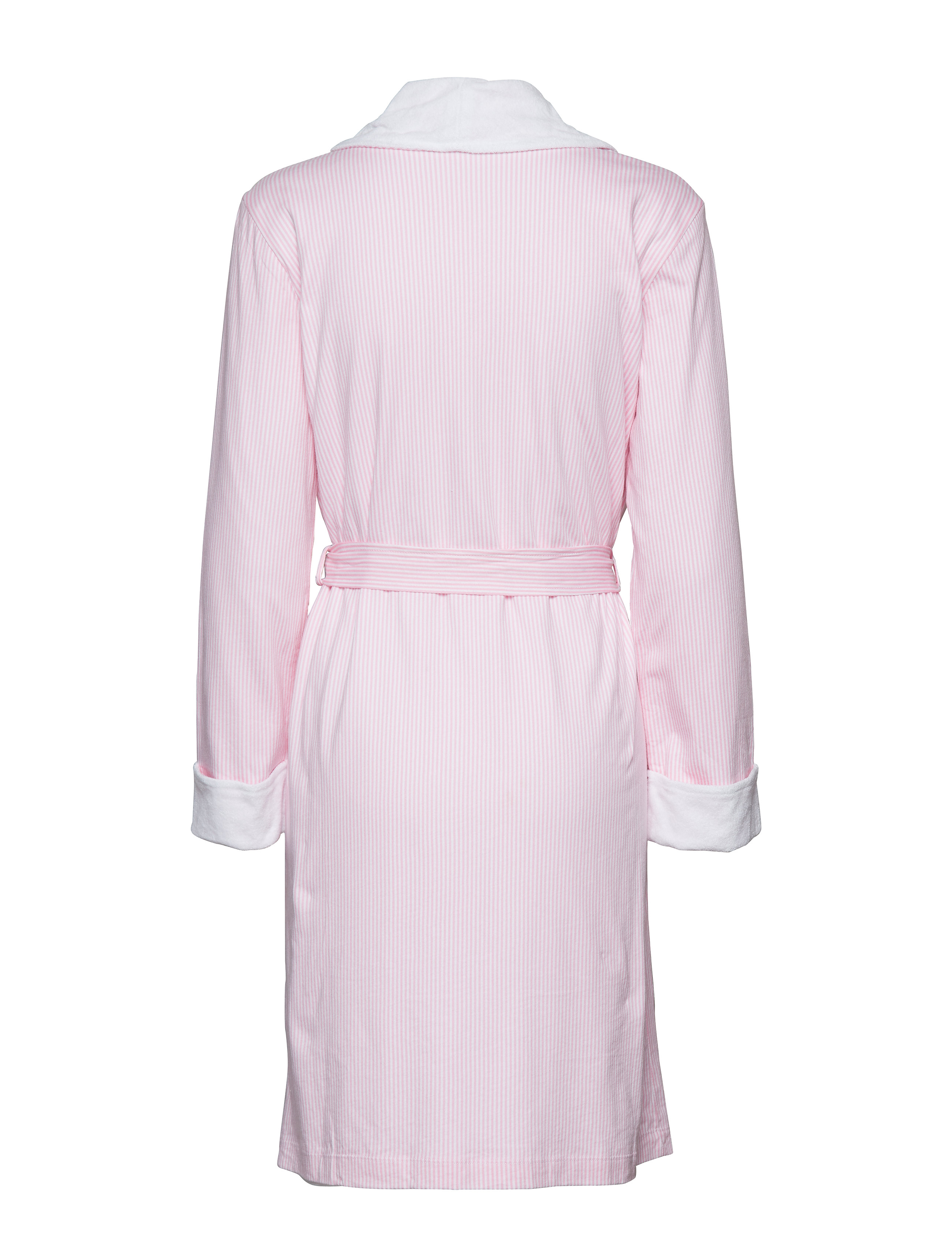 Lauren Ralph Lauren Homewear - LRL ESSENTIAL SHORT SHAWL COLLAR ROBE - pale pink stripe - 1