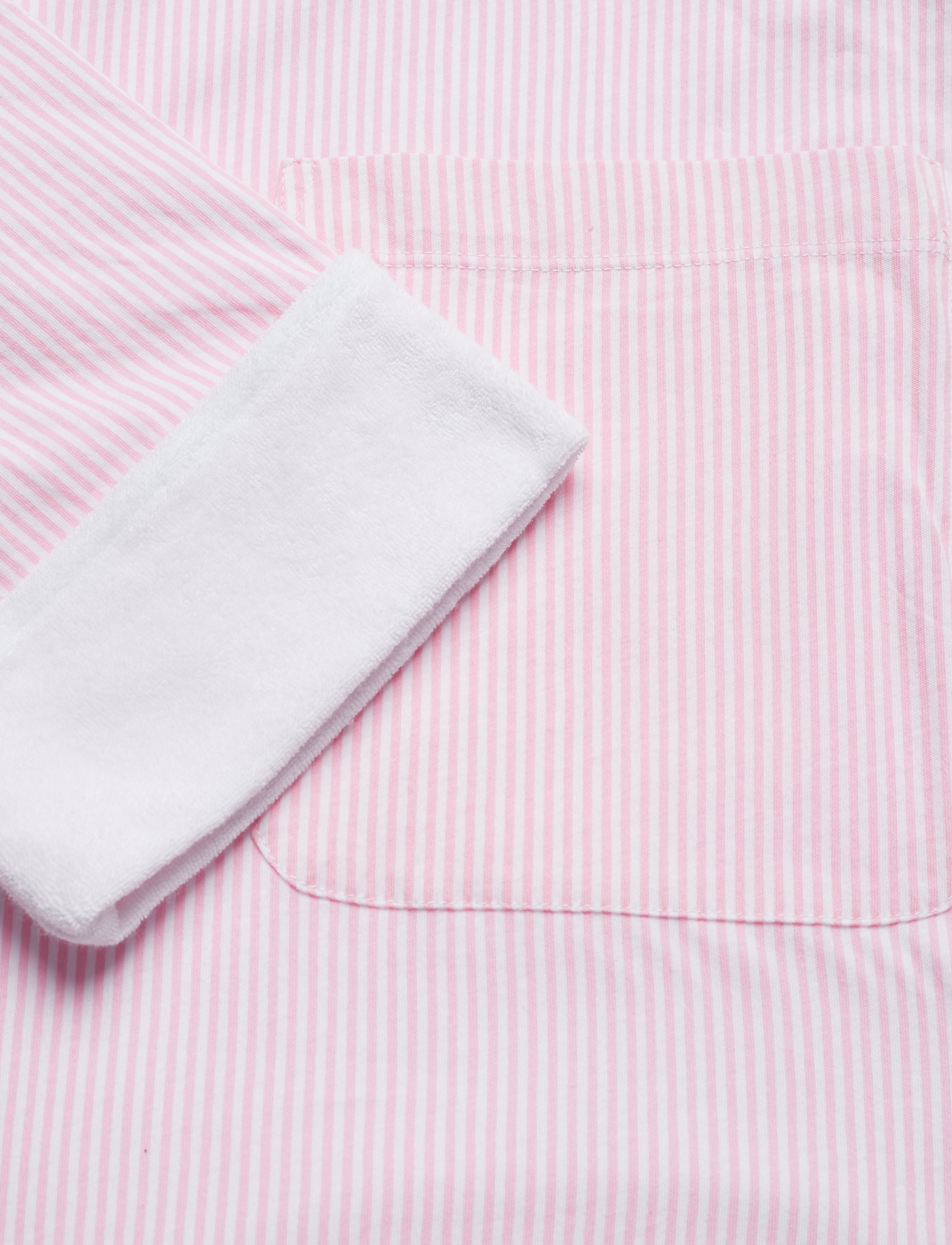 Lauren Ralph Lauren Homewear - LRL ESSENTIAL SHORT SHAWL COLLAR ROBE - pale pink stripe - 3