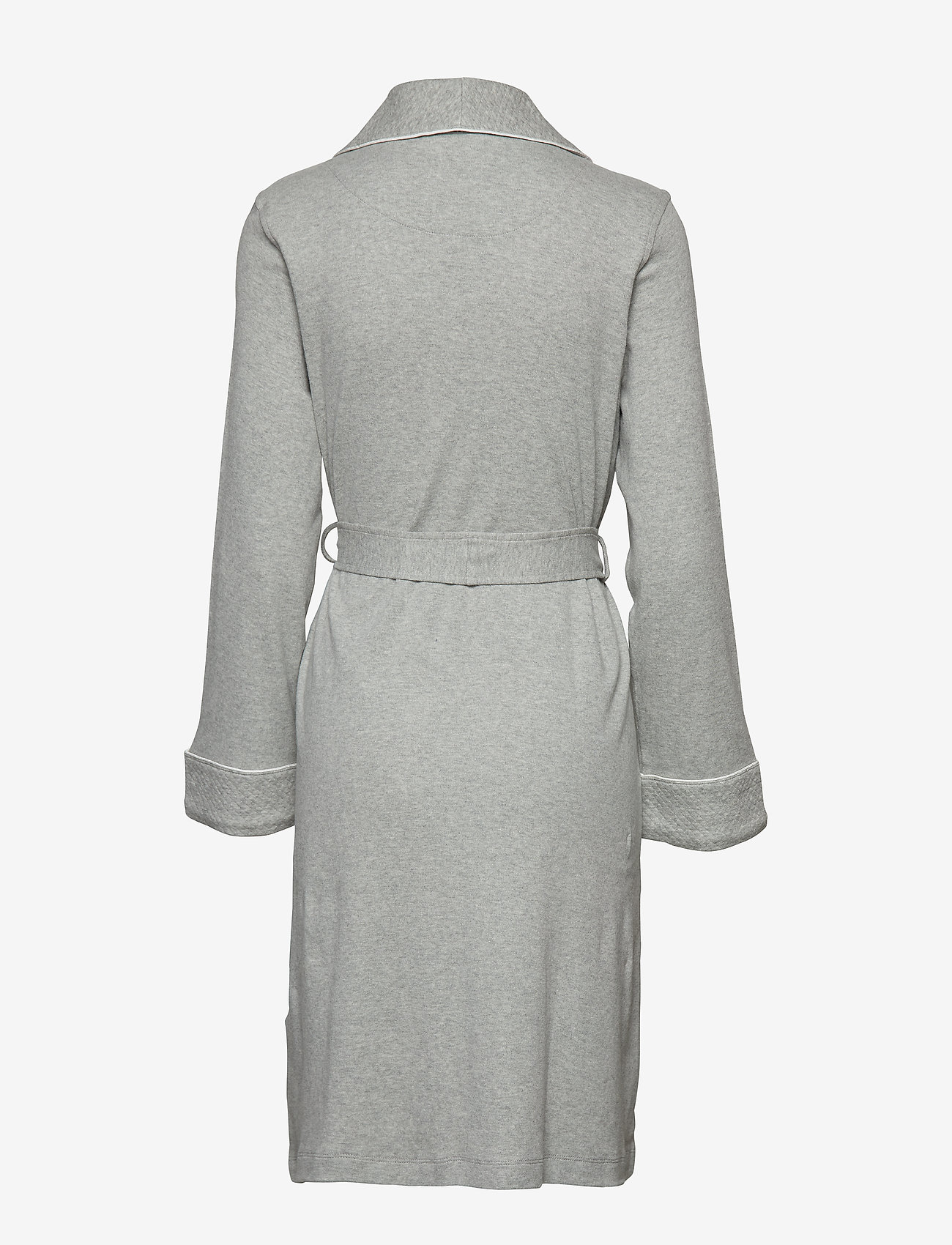 Lauren Ralph Lauren Homewear - LRL Essential quilted collar robe - grey heather - 1