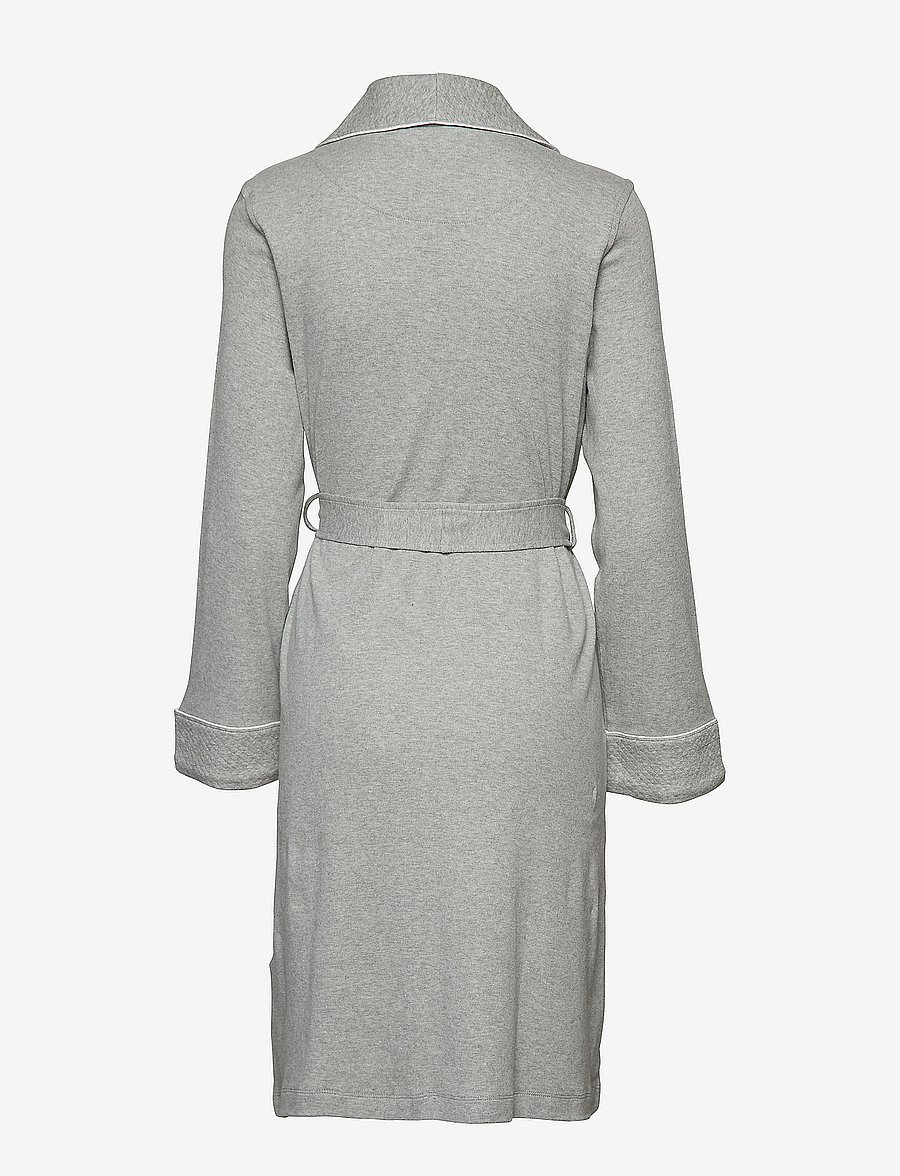 Lauren Ralph Lauren Homewear - LRL Essential quilted collar robe - grey heather - 1