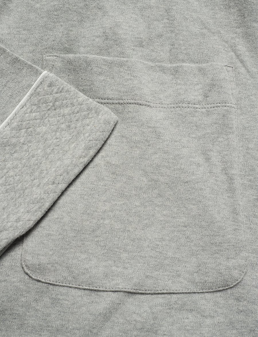 Lauren Ralph Lauren Homewear - LRL Essential quilted collar robe - morgenkåber - grey heather - 3