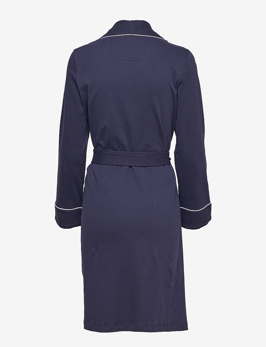 Lauren Ralph Lauren Homewear - LRL Essential quilted collar robe - navy windsor - 1