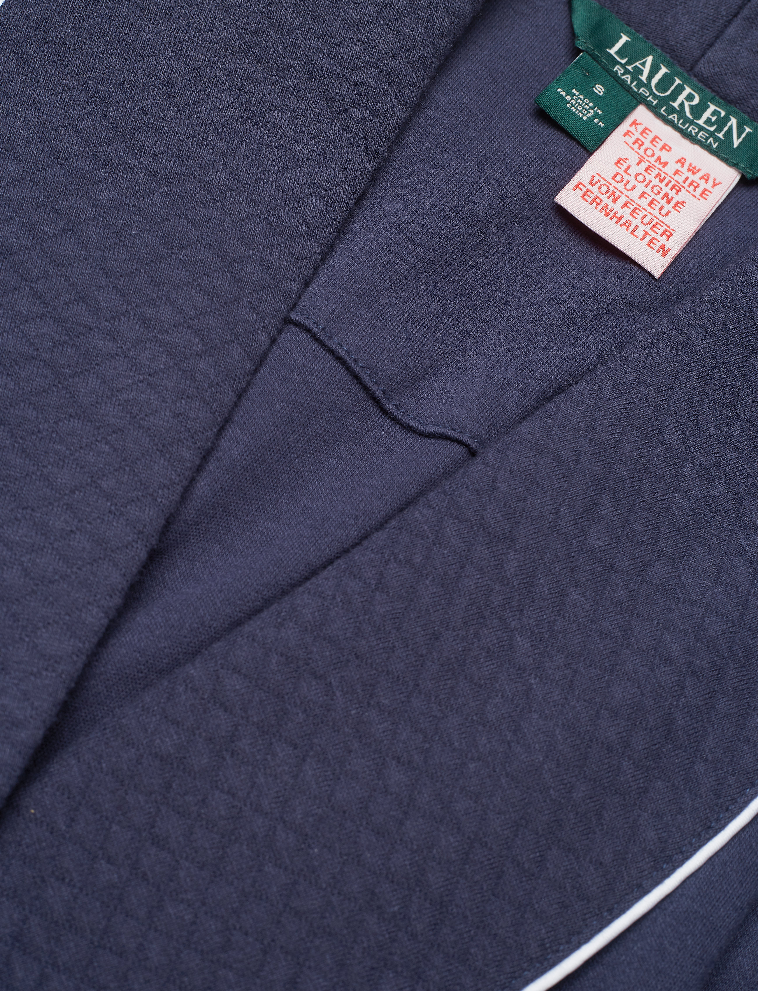 Lauren Ralph Lauren Homewear - LRL Essential quilted collar robe - navy windsor - 2