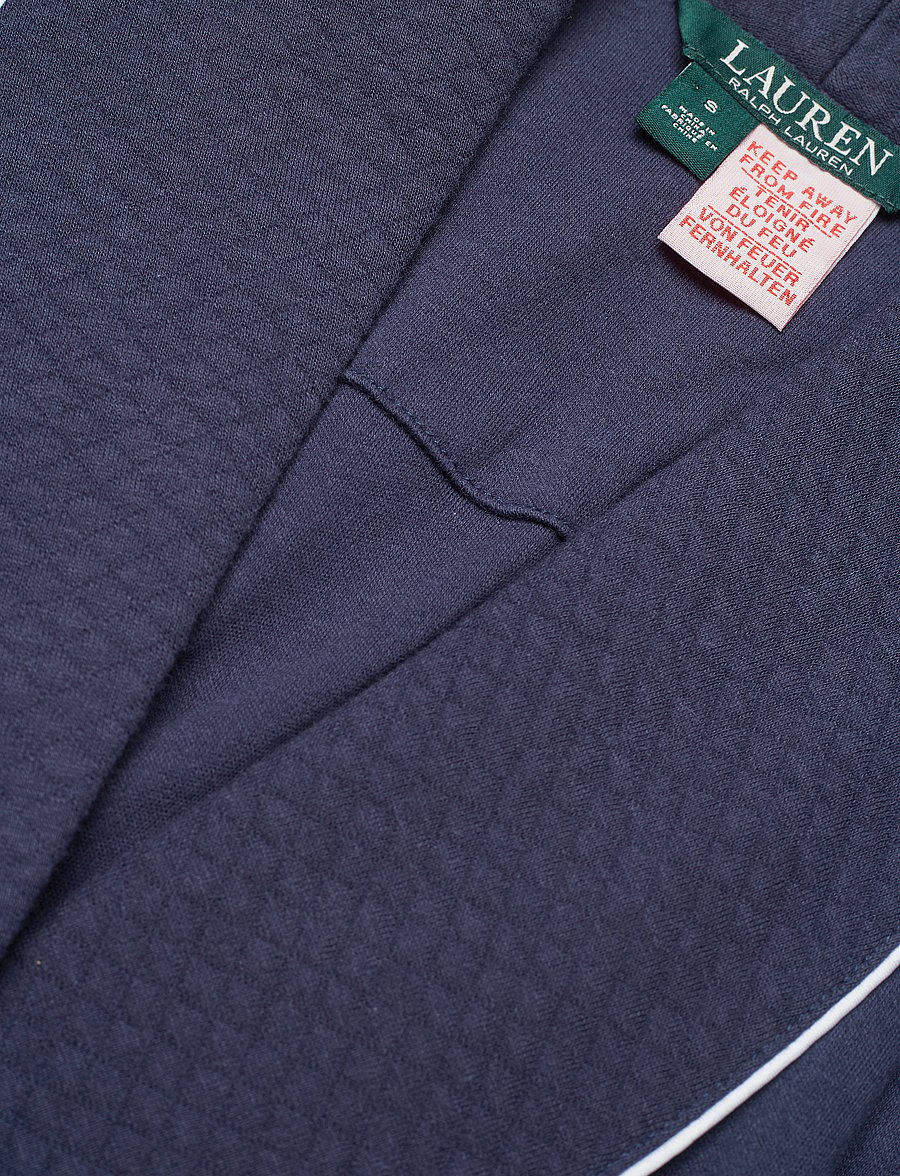Lauren Ralph Lauren Homewear - LRL Essential quilted collar robe - navy windsor - 2