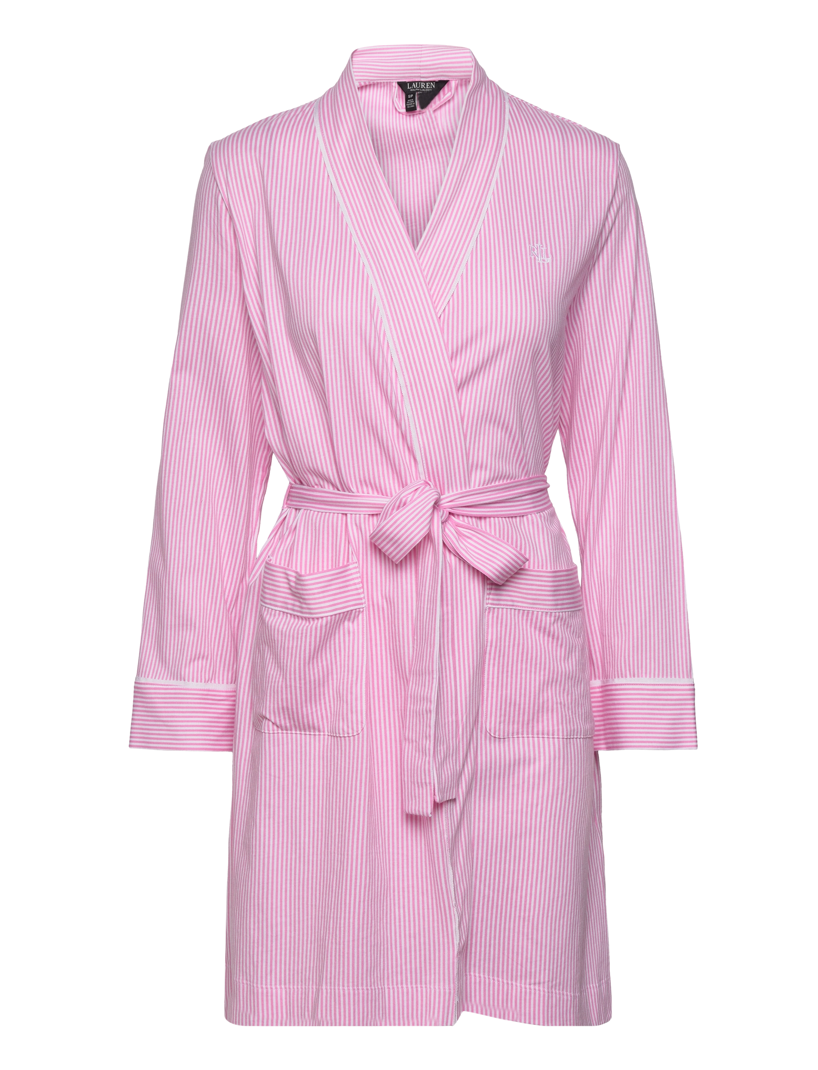 Lauren Ralph Lauren Homewear LRL Kimono wrap robe - Unterwäsche - PINK STRIPE / pink/rose