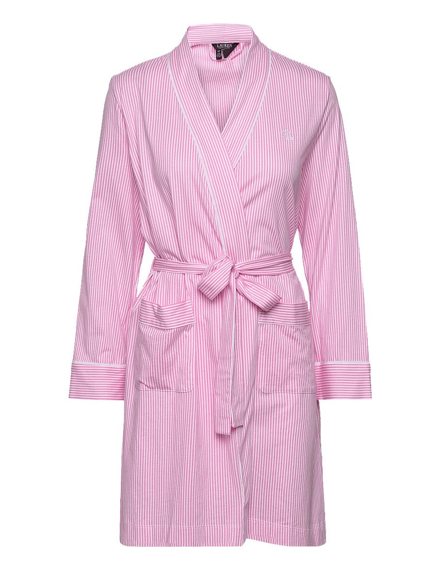 Lauren Ralph Lauren Homewear - LRL Kimono wrap robe - køb efter pris - pink stripe - 1