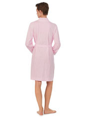 Lauren Ralph Lauren Homewear - LRL KIMONO WRAP ROBE - köp efter pris - pink stripe - 3