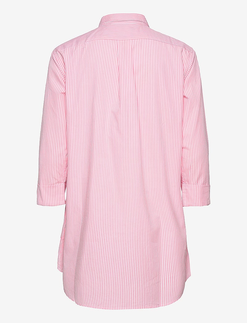 Lauren Ralph Lauren Homewear - LRL HERITAGE ESS. 3/4 SL SLEEPSHIRT - oberteile - pink/white stripe - 1