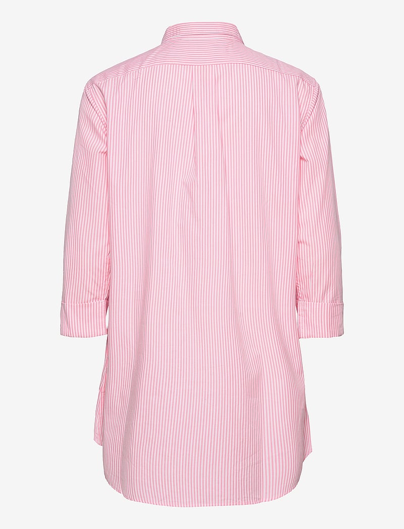 Lauren Ralph Lauren Homewear - Lauren Ralph Lauren 3/4 sl sleepshi - tops - pink/white stripe - 1
