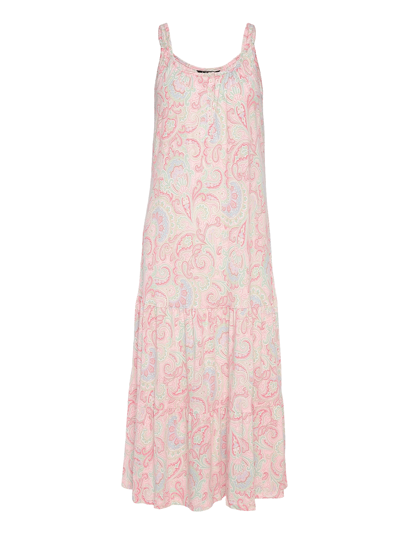 LRL SH. SL NOTCH COLLAR CAPRI PANT PJ - MULTI PAISLEY