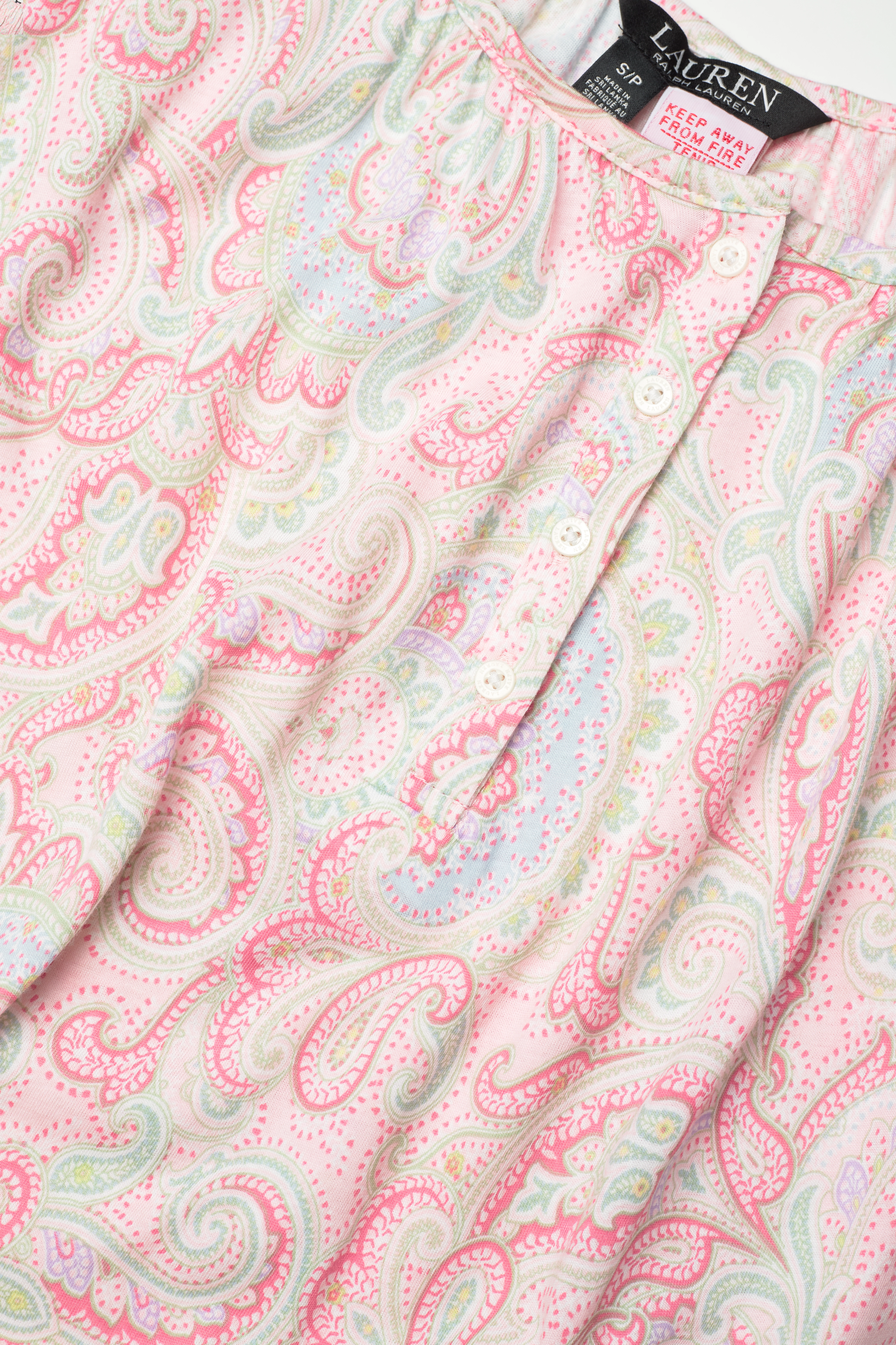 Lauren Ralph Lauren Homewear - LRL SH. SL NOTCH COLLAR CAPRI PANT PJ - multi paisley - 4