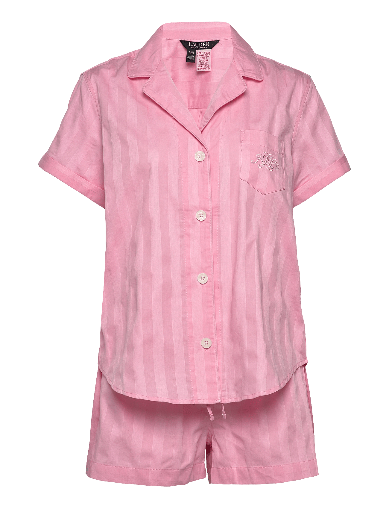 LRL 3/4 SL NOTCH COLLAR ANKLE PANT PJ