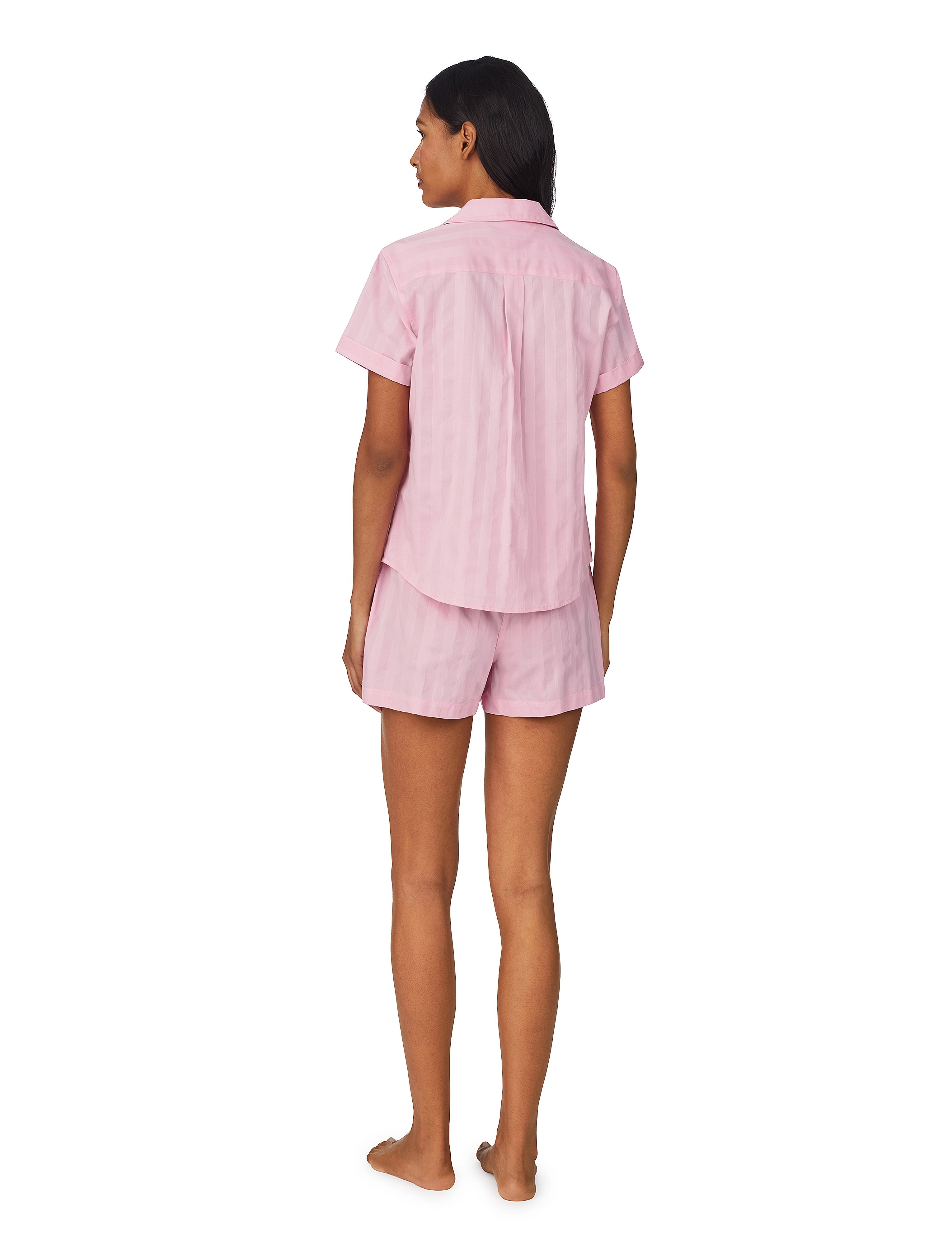 Lauren Ralph Lauren Homewear - LRL 3/4 SL NOTCH COLLAR ANKLE PANT PJ - pink - 3