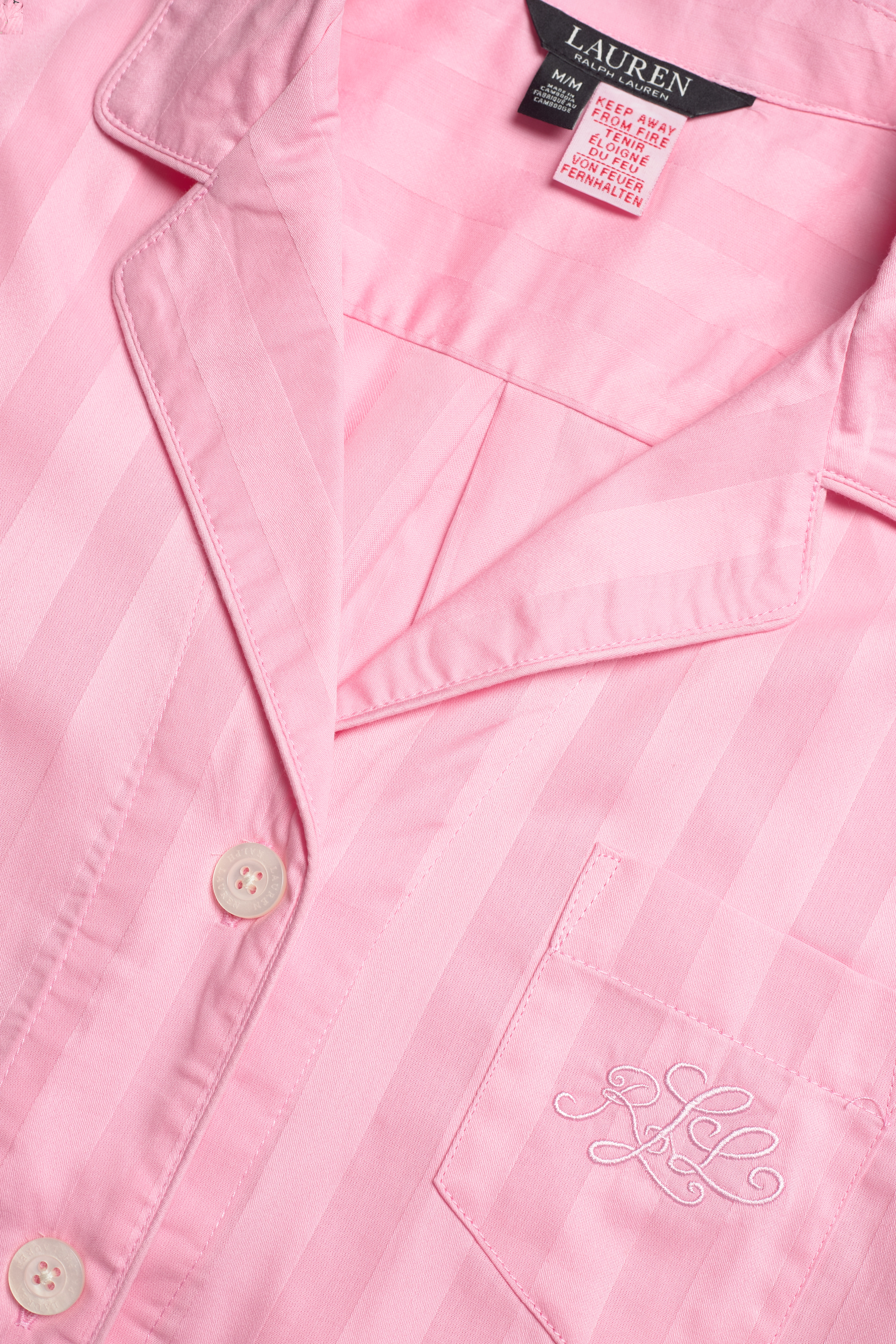 Lauren Ralph Lauren Homewear - LRL 3/4 SL NOTCH COLLAR ANKLE PANT PJ - pink - 4