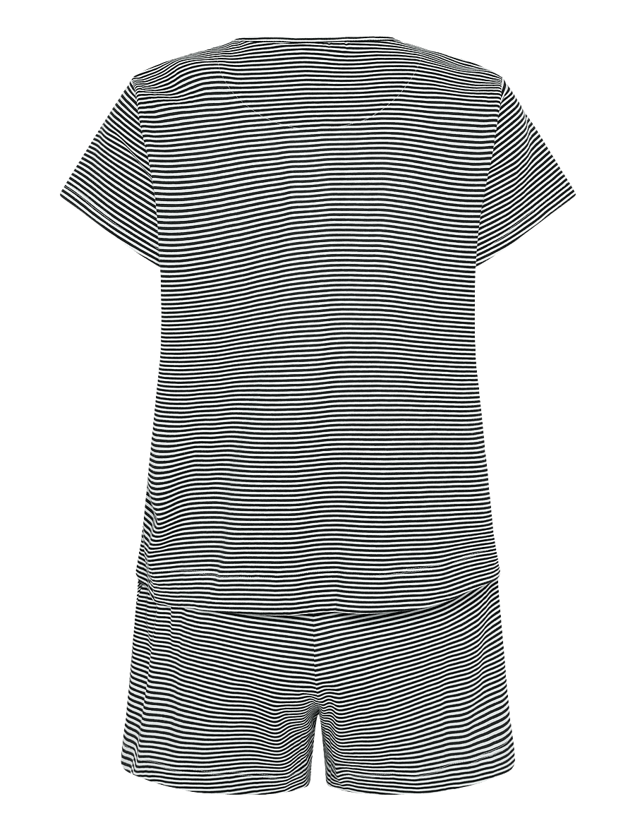 Lauren Ralph Lauren Homewear - LRL S/s crew nk boxer pj set - pyjamas - dark blue stripe - 2
