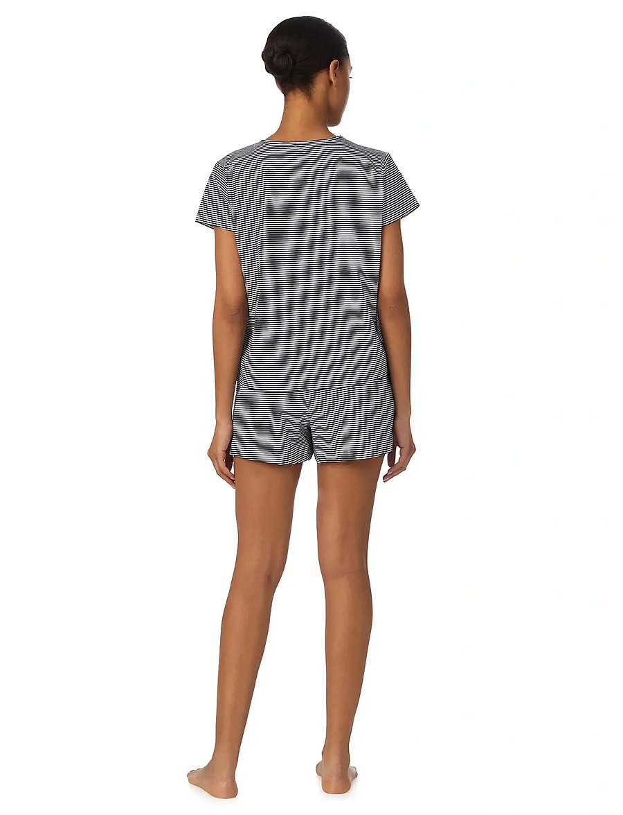 Lauren Ralph Lauren Homewear - LRL S/s crew nk boxer pj set - pyjamas - dark blue stripe - 5