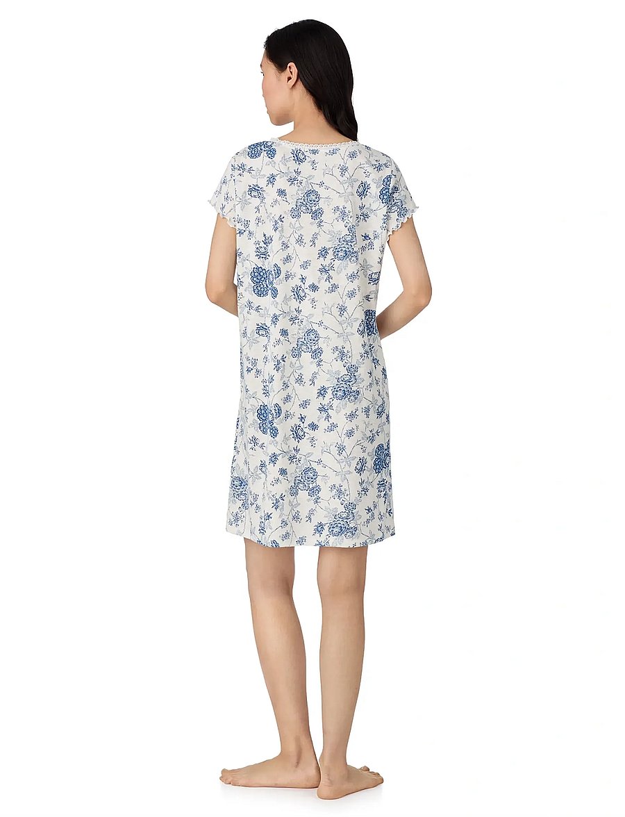 Lauren Ralph Lauren Homewear - LRL Short sl. Lace gown - Öösärgid - ivory floral - 3