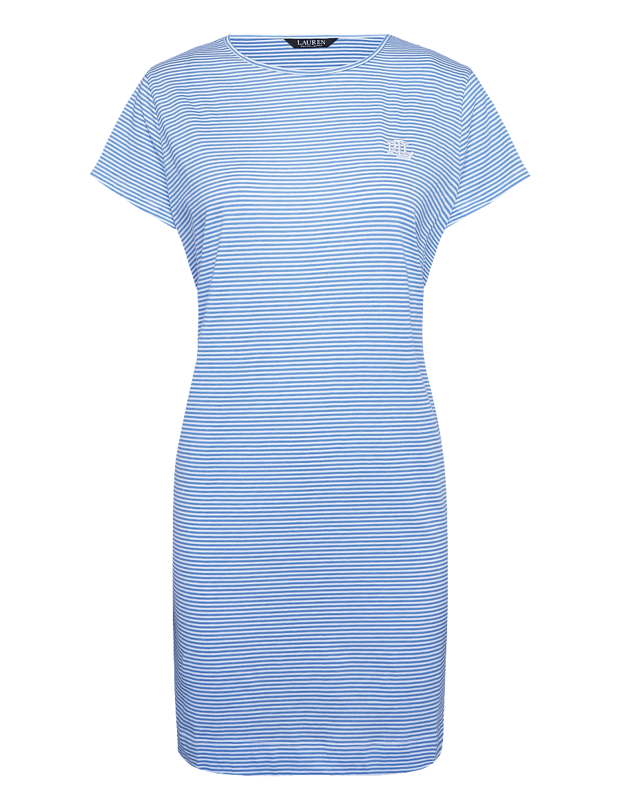 Lauren Ralph Lauren Homewear - LRL S/s crew nk sleeptee - t-shirtkjoler - blue stripe - 0