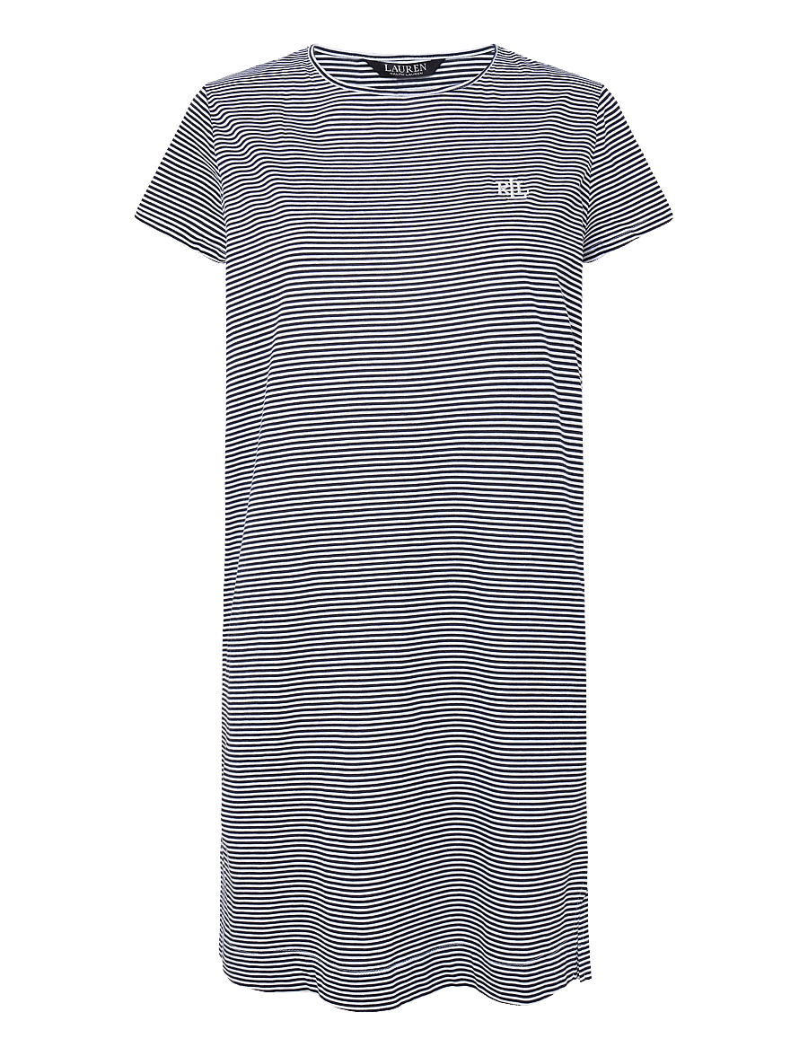 Lauren Ralph Lauren Homewear - LRL S/s crew nk sleeptee - t-shirt-kleider - dark blue stripe - 1