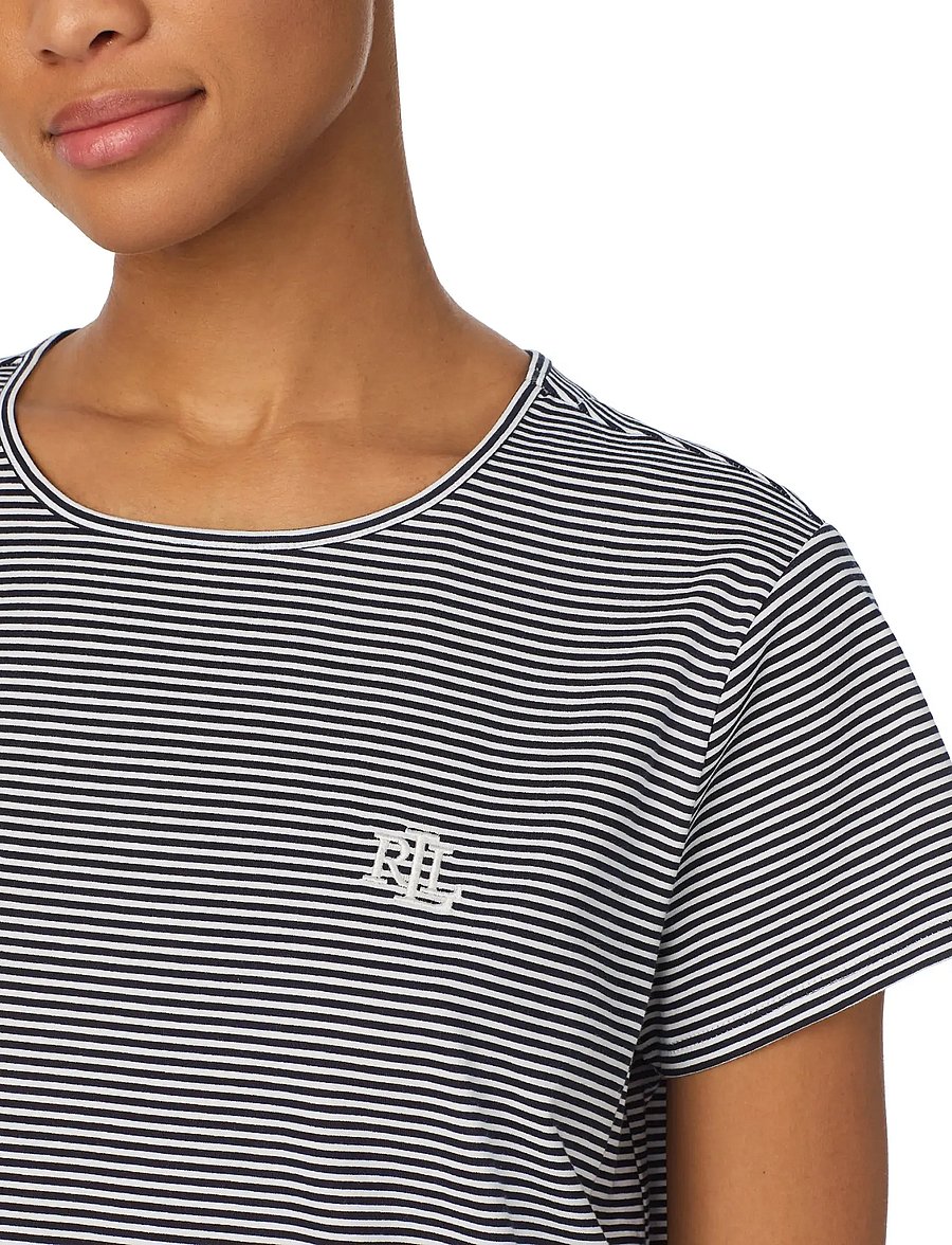 Lauren Ralph Lauren Homewear - LRL S/s crew nk sleeptee - t-shirt-kleider - dark blue stripe - 4