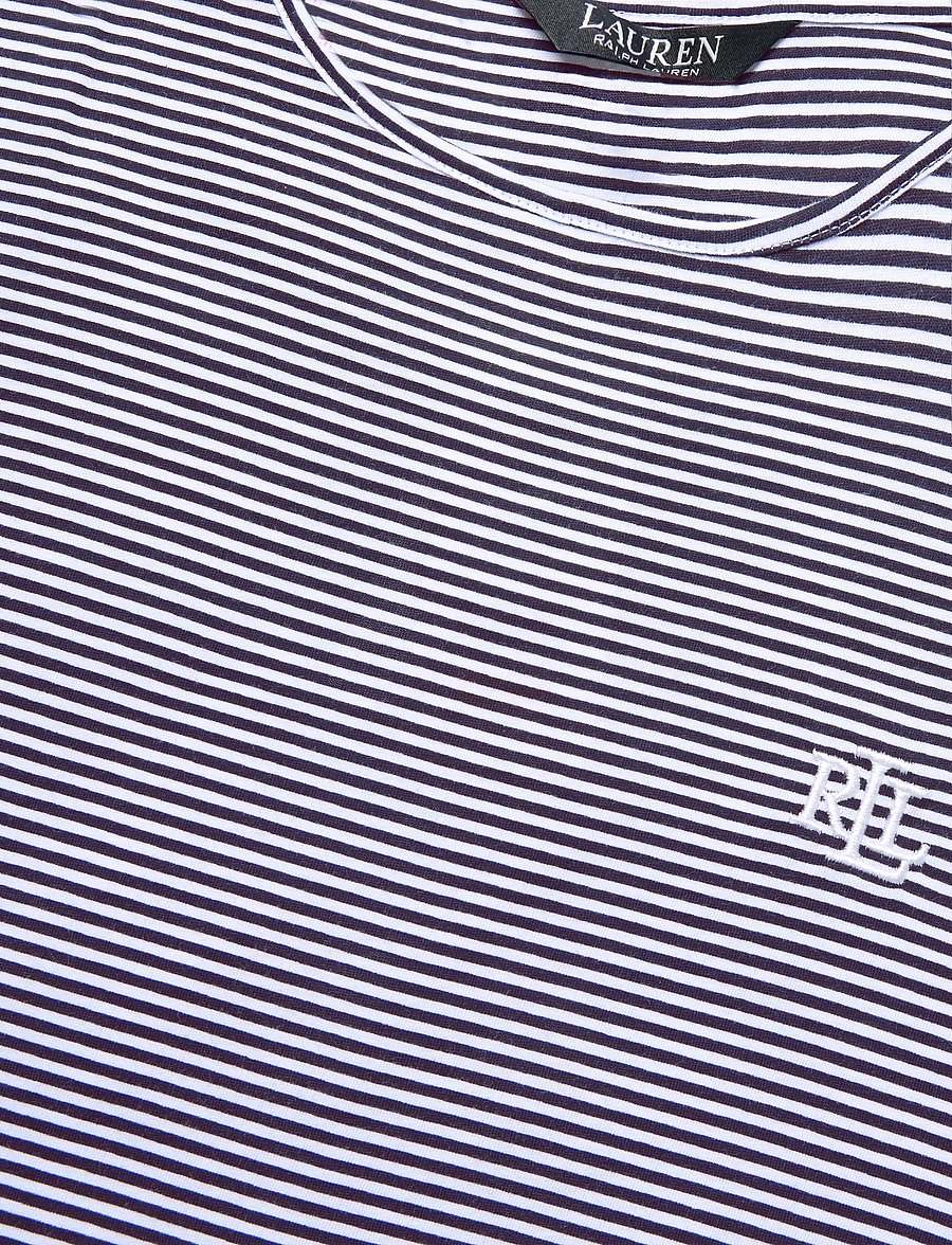 Lauren Ralph Lauren Homewear - LRL S/s crew nk sleeptee - t-shirt-kleider - dark blue stripe - 5