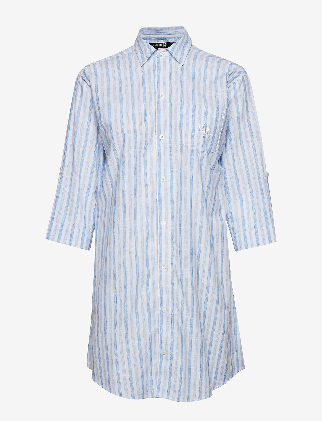 Lauren Ralph Lauren Homewear - LRL ROLL TAP HIS SLEEPSHIRT - blue stripe - 0
