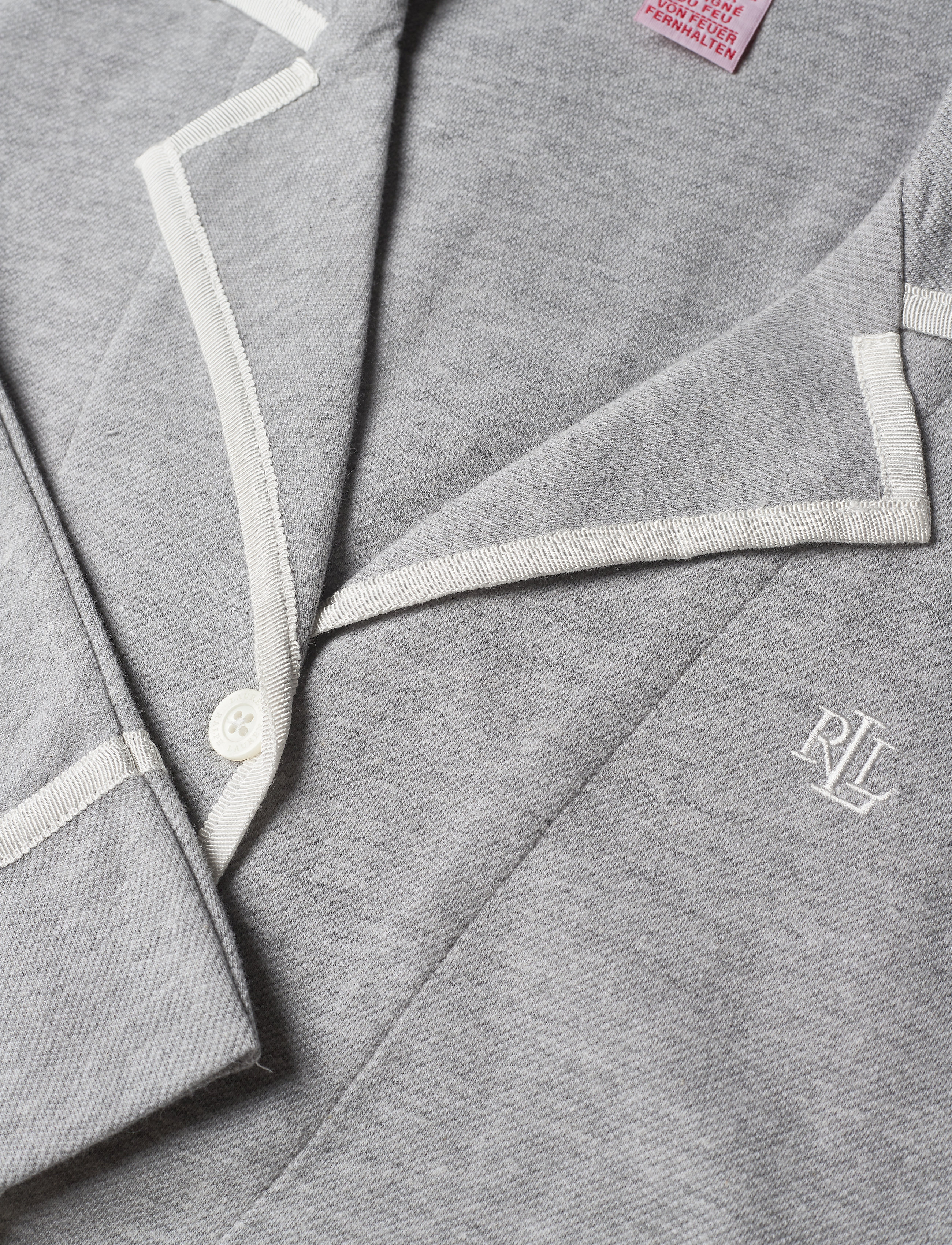 Lauren Ralph Lauren Homewear - LRL NOTCH COLLAR SLEEPSHIRT LONG SL. - grey heather - 2