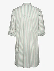 Lauren Ralph Lauren Homewear - LRL 3/4 SL ROLL TAB HIS SLEEPSHIRT - yläosat - mint stripe - 1