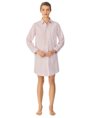Lauren Ralph Lauren Homewear - LRL L/S HIS SLEEPSHIRT - prezenty urodzinowe - pink stripe - 2