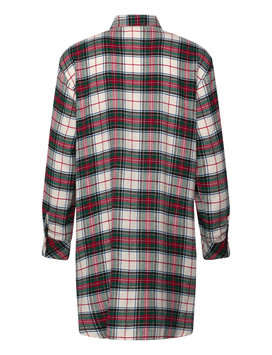 Lauren Ralph Lauren Homewear - LRL L/s his sleepshirt - chemises de nuit - cream plaid - 2
