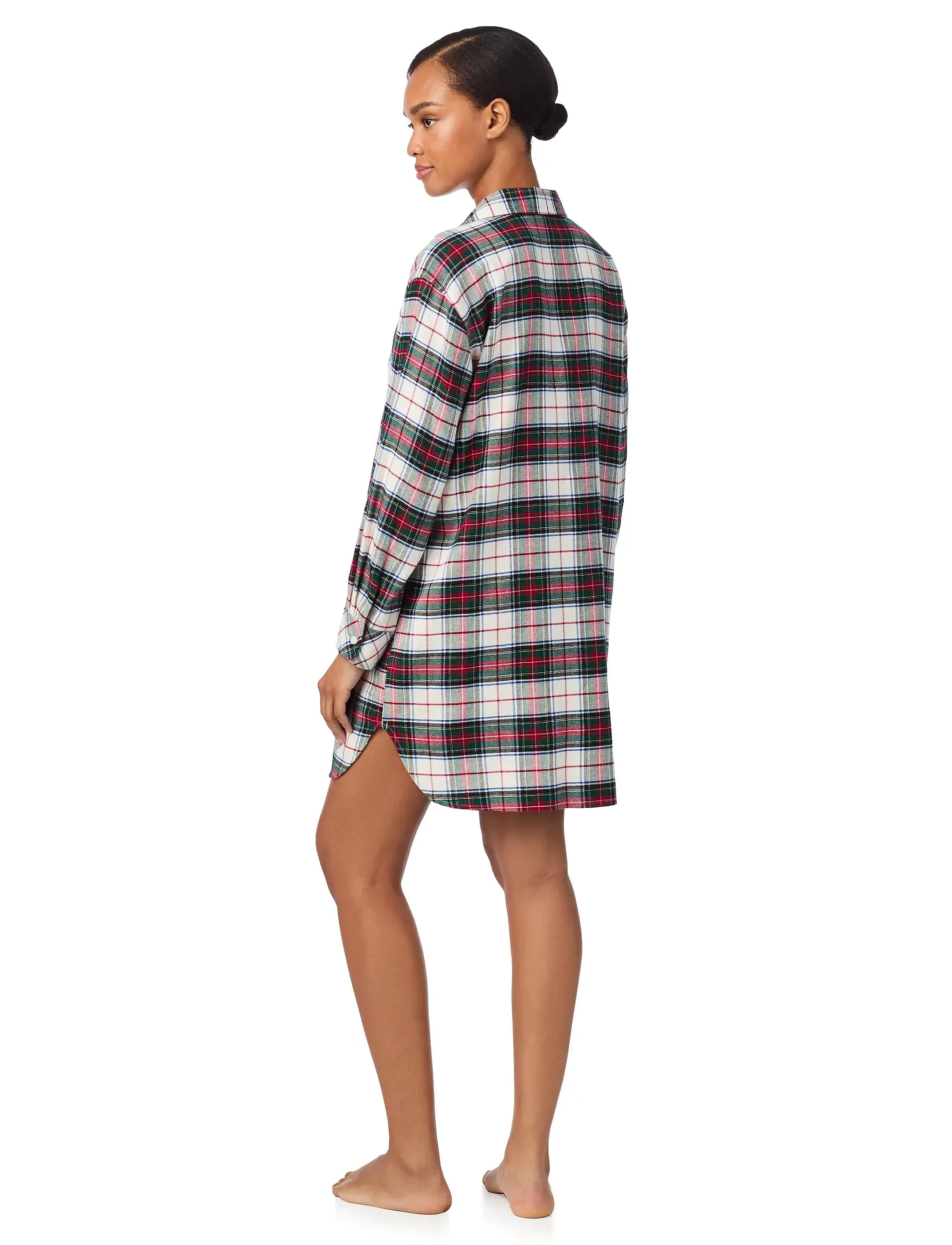 Lauren Ralph Lauren Homewear - LRL L/s his sleepshirt - natkjoler - cream plaid - 4