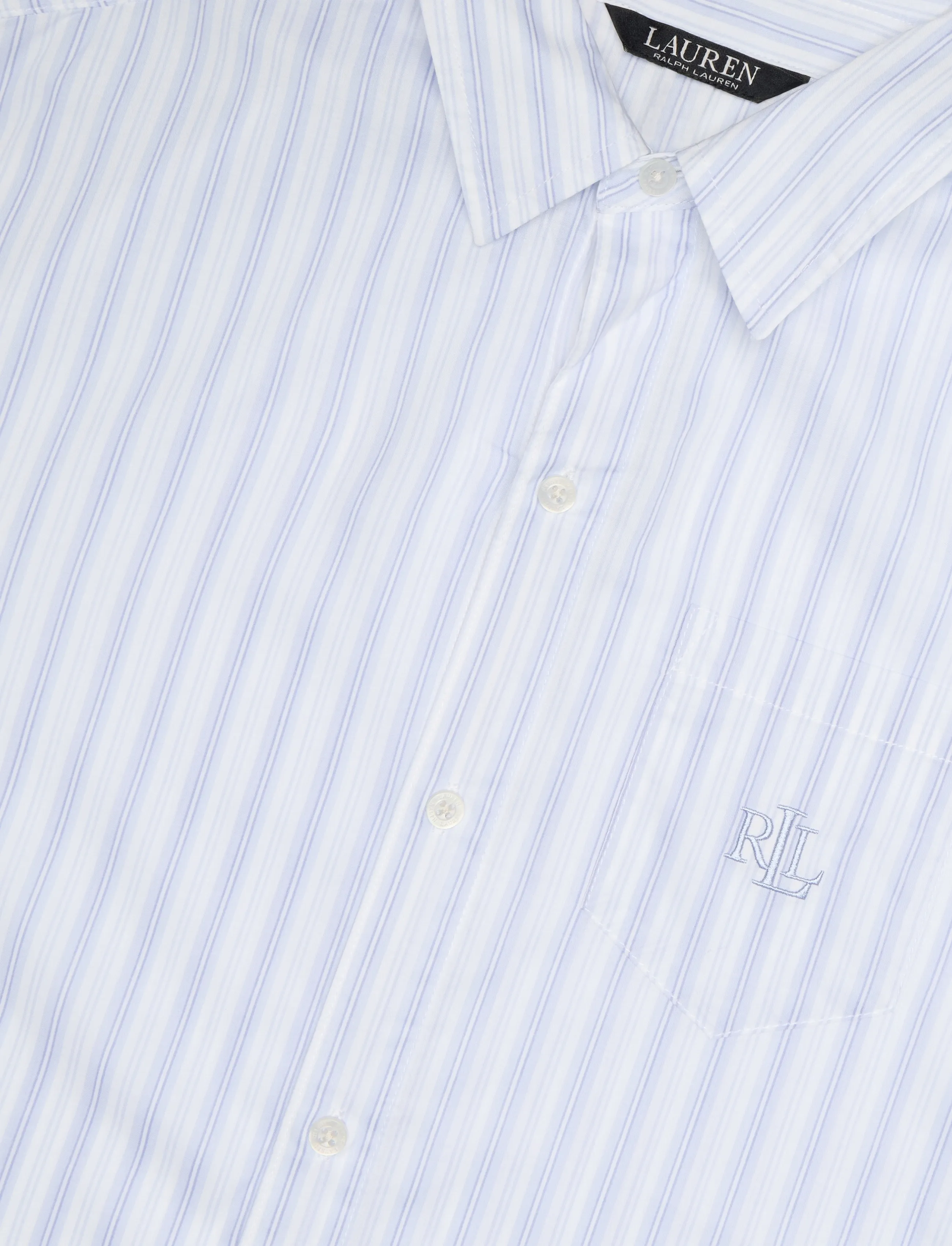 Lauren Ralph Lauren Homewear - LRL L/s roll tab his sleepshirt - chemises de nuit - blue stripe - 5