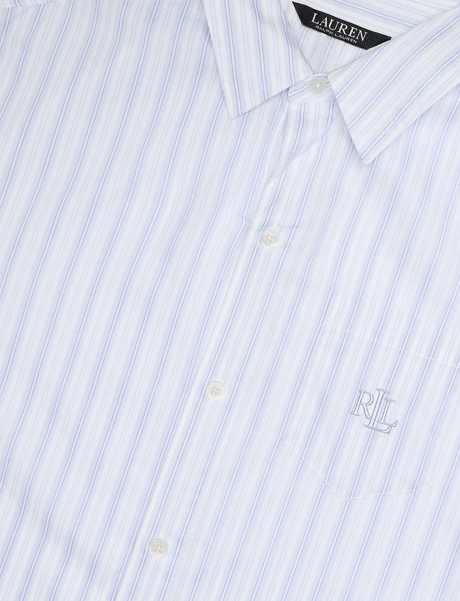 Lauren Ralph Lauren Homewear - LRL L/s roll tab his sleepshirt - chemises de nuit - blue stripe - 5
