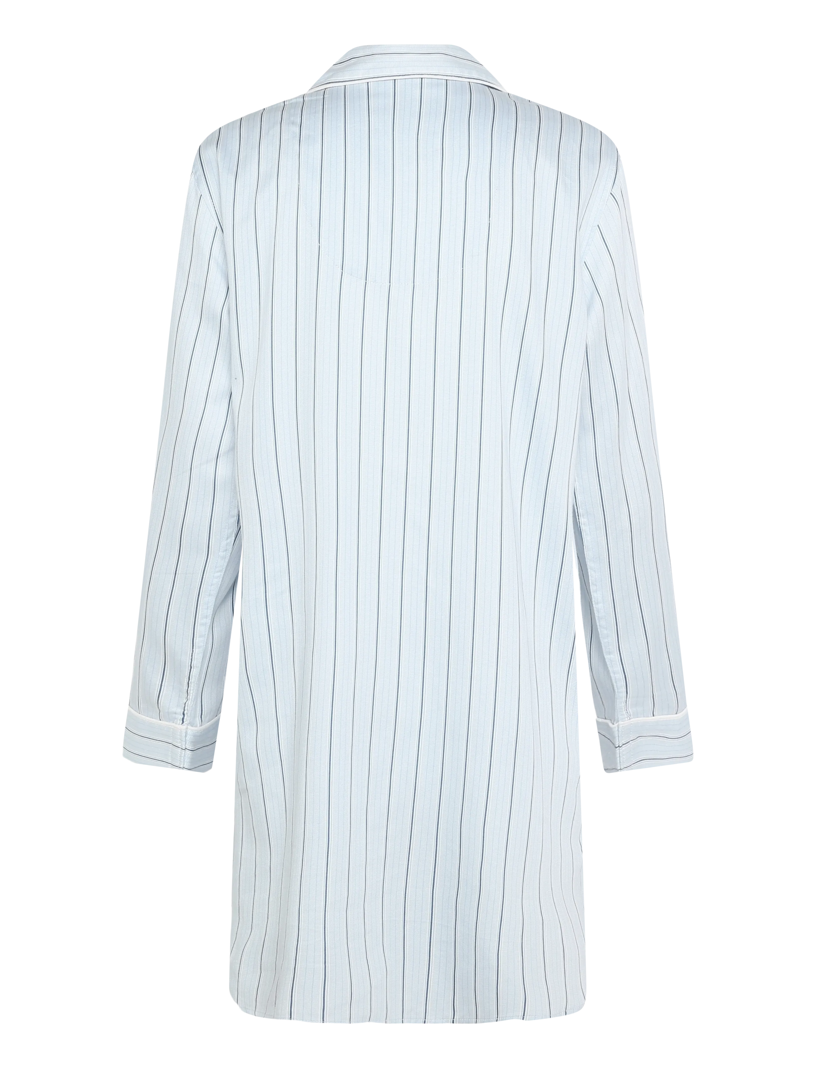 Lauren Ralph Lauren Homewear - LRL L/s notch collar sleepshirt - nachthemden - blue stripe - 1