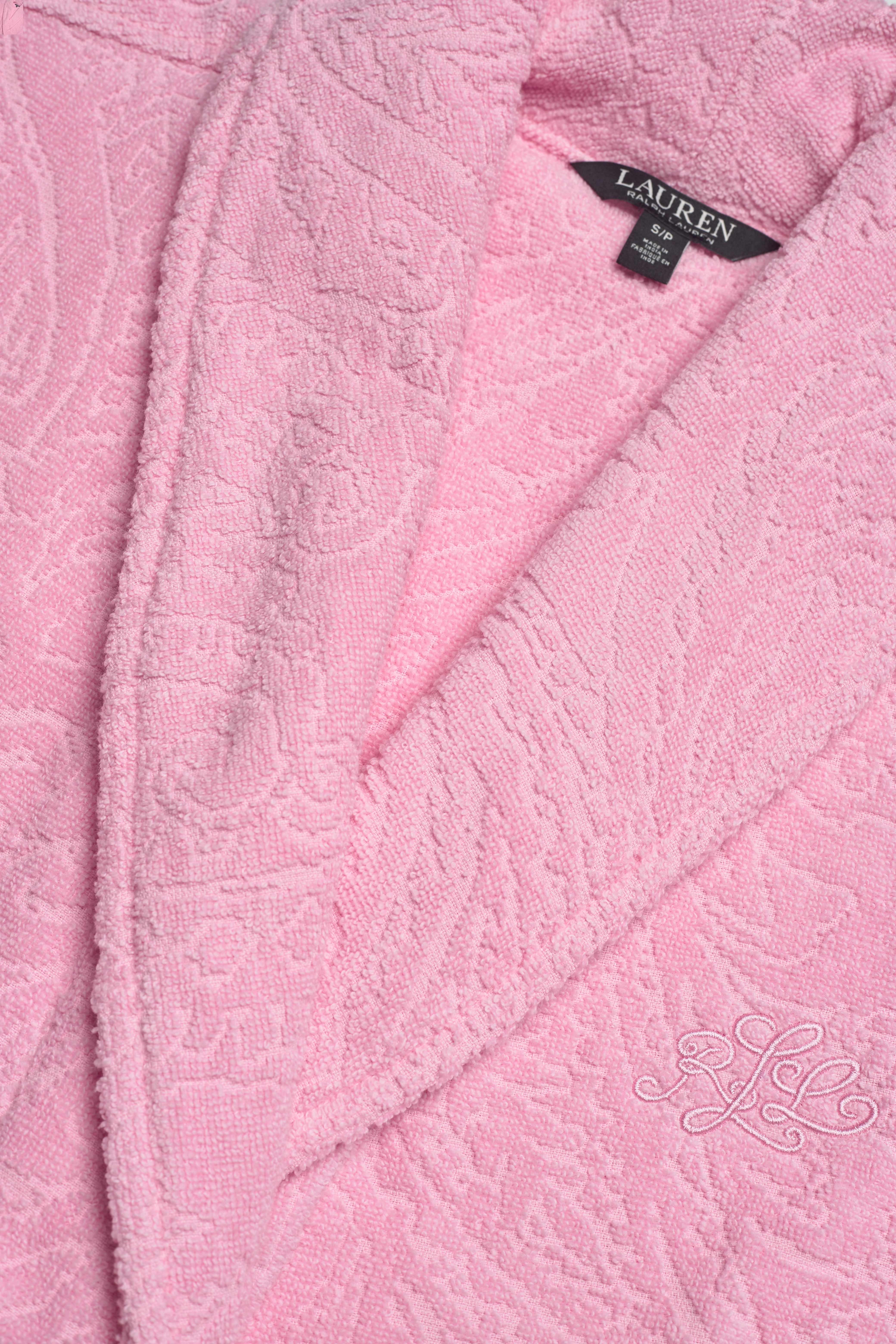 Lauren Ralph Lauren Homewear - LRL SHAWL COLLAR CLIPPED TERRY ROBE - pink - 4