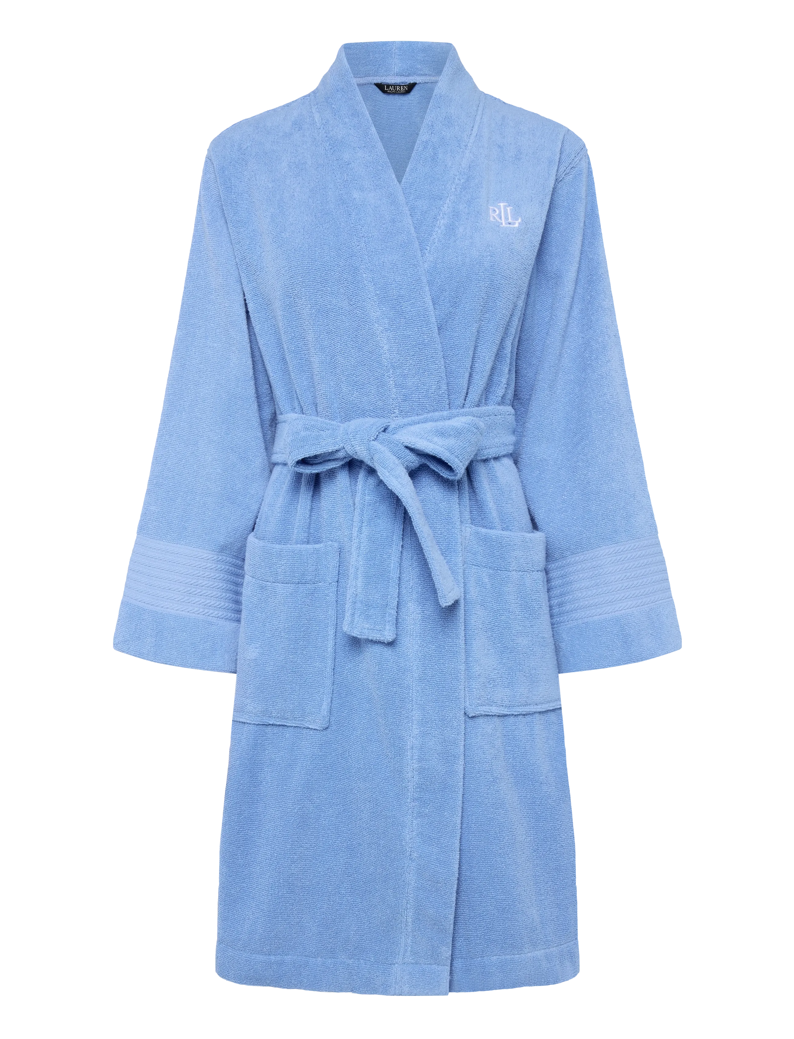 Lauren Ralph Lauren Homewear LRL L/s Greenwich robe - Morgenkåber - MID BLUE / blue