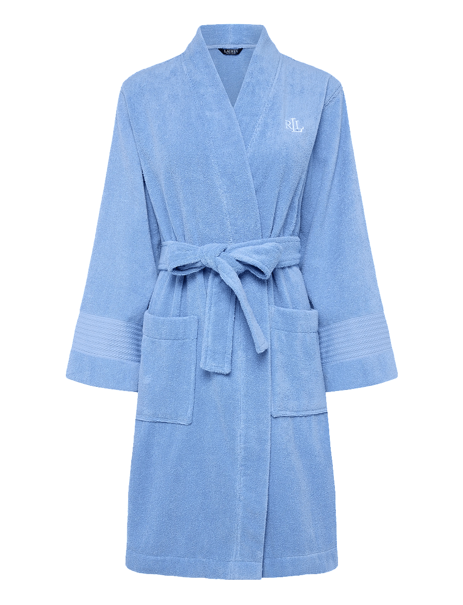 Lauren Ralph Lauren Homewear - LRL L/s Greenwich robe - morgenkåber - mid blue - 1