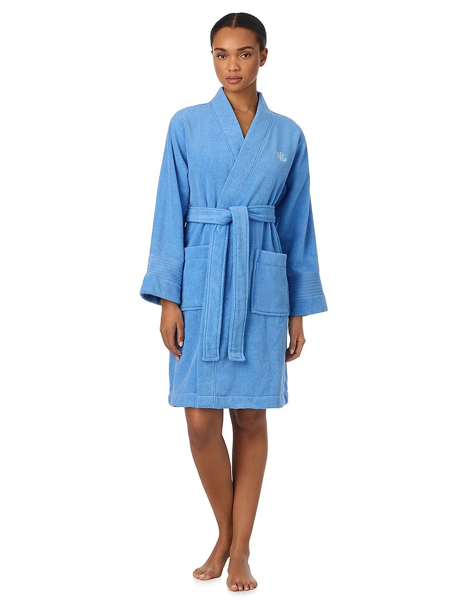 Lauren Ralph Lauren Homewear - LRL L/s Greenwich robe - morgenkåber - mid blue - 3
