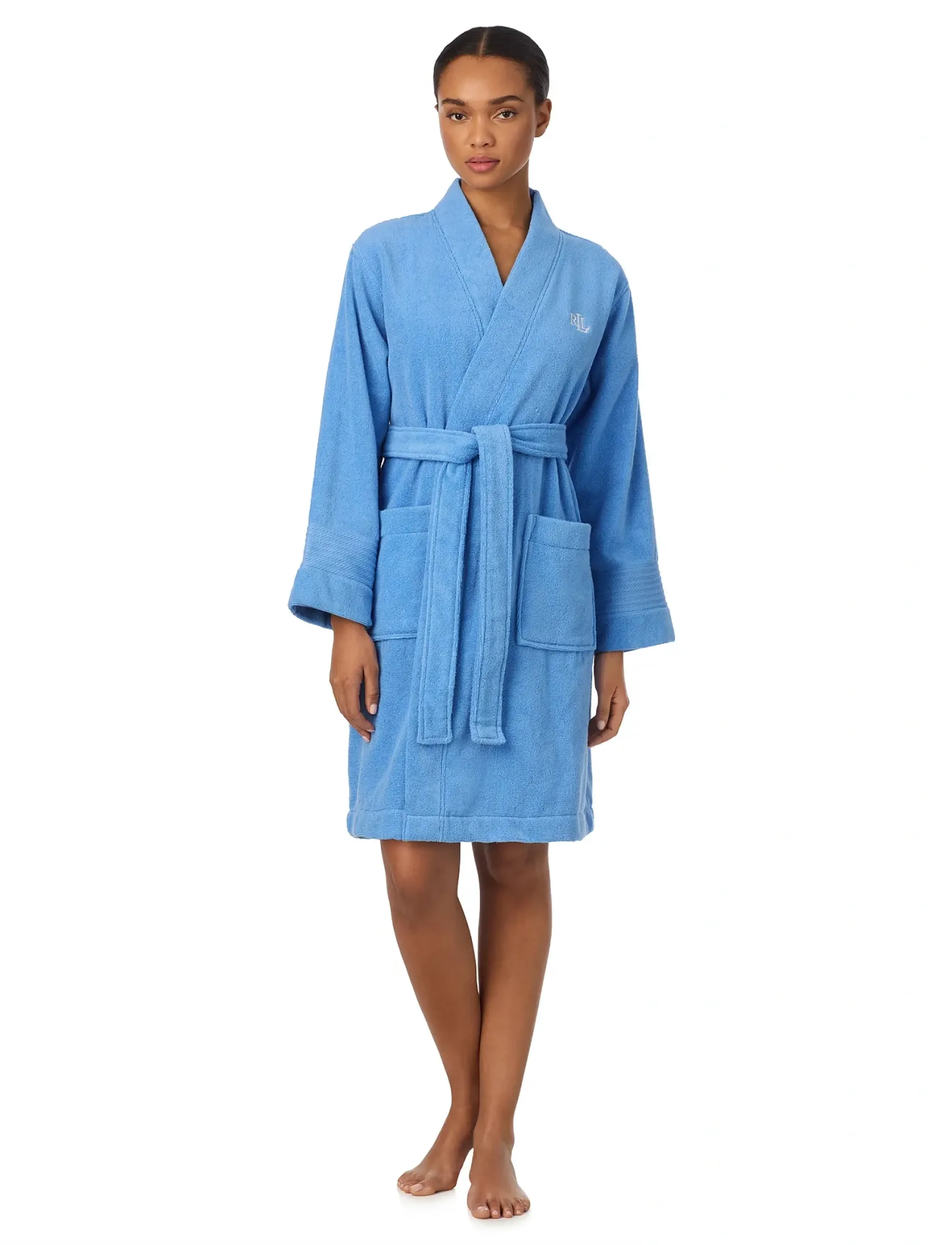 Lauren Ralph Lauren Homewear - LRL L/s Greenwich robe - morgenkåber - mid blue - 3