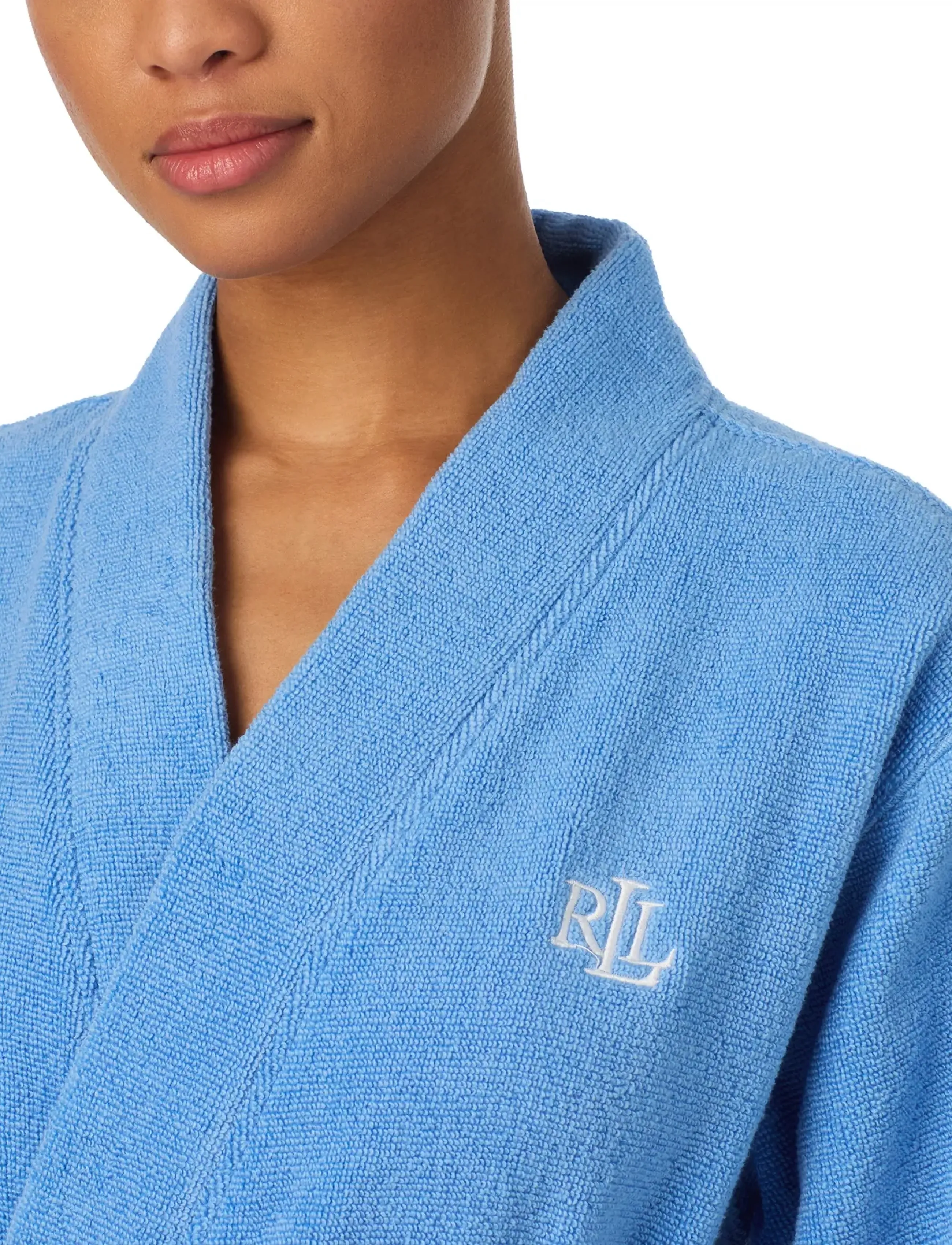 Lauren Ralph Lauren Homewear - LRL L/s Greenwich robe - morgenkåber - mid blue - 5